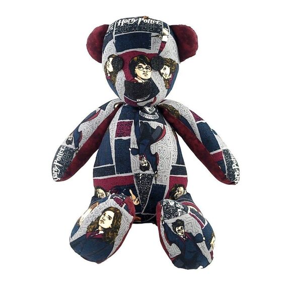 Harry Potter 16" Hand Sewn Quilted Collectible Fabric Stuffed Bear Beckies Bears - Picture 2 of 12